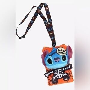 Disney Stitch Halloween Plush Lanyard